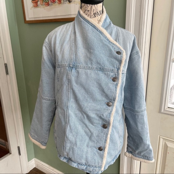 Sherpa Lined Denim Jacket | Poshmark